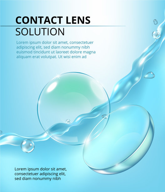 镜头清洗液广告清液倾泻而下图片下载