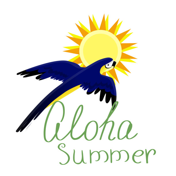 飞行明亮的蓝黄色鹦鹉金刚鹦鹉孤立图片下载