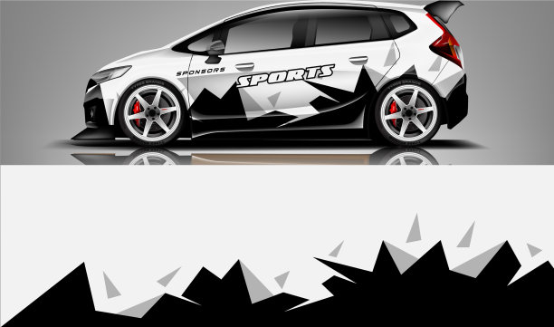 汽车贴花包装设计图片下载