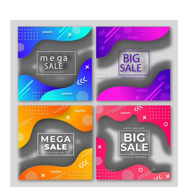 现代销售横幅收藏图片下载