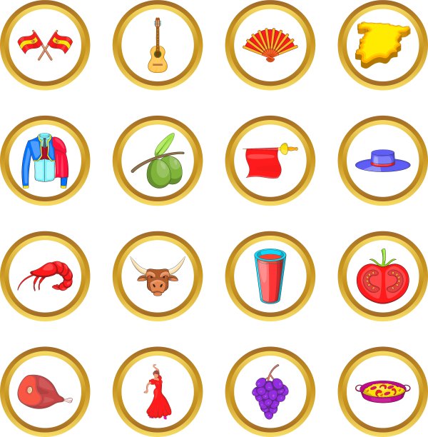 西班牙卡通风格图片下载