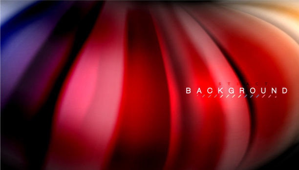 抽象波浪线条流体彩虹风格的颜色图片下载