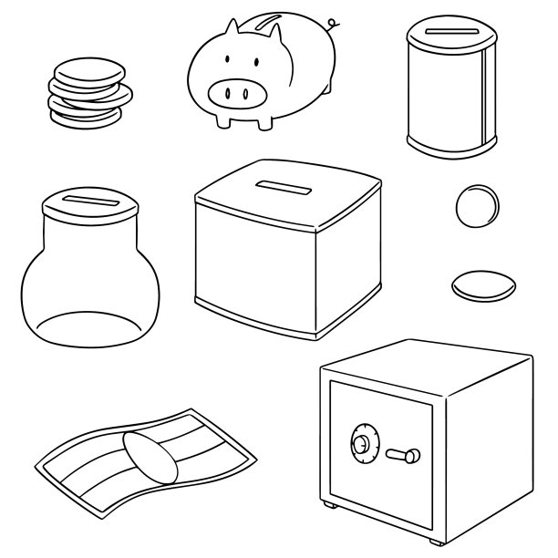 储蓄金钱集合图片下载