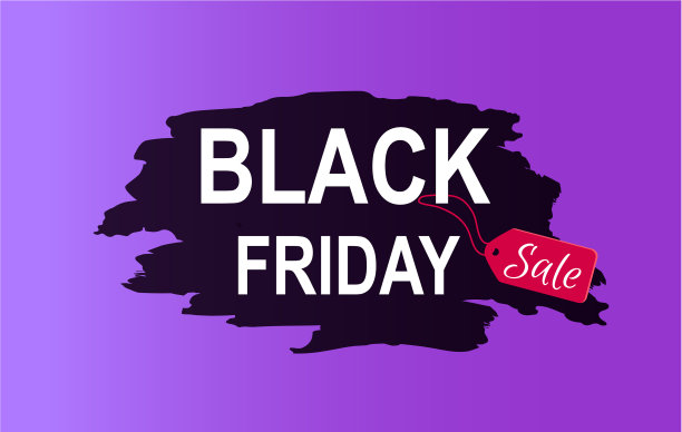 带有广告信息的黑色星期五促销海报图片下载