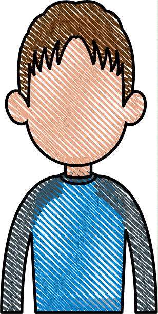 绘画人像男子青年风格形象图片下载