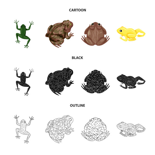 野生动物和沼泽标志集图片下载