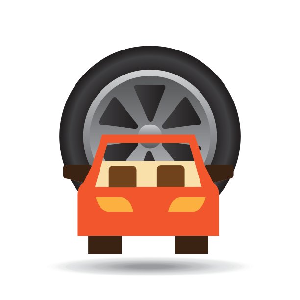 汽车前轮图标设计图片下载