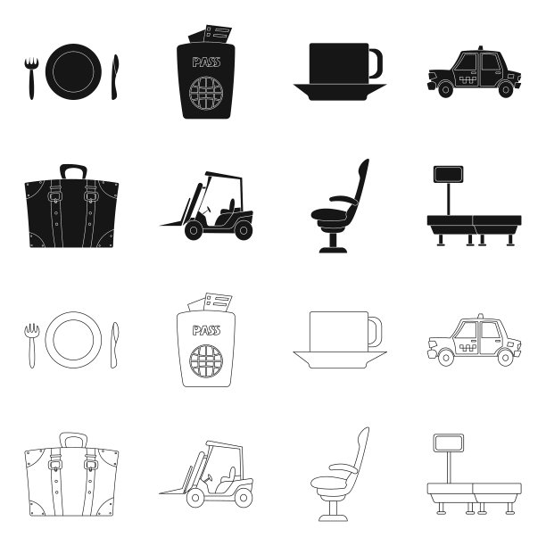 机场、飞机标志设计图片下载