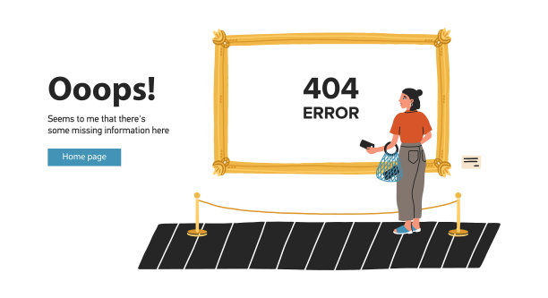 网页模板与年轻女子站在图片下载