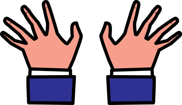 钢琴家手孤立图标图片下载