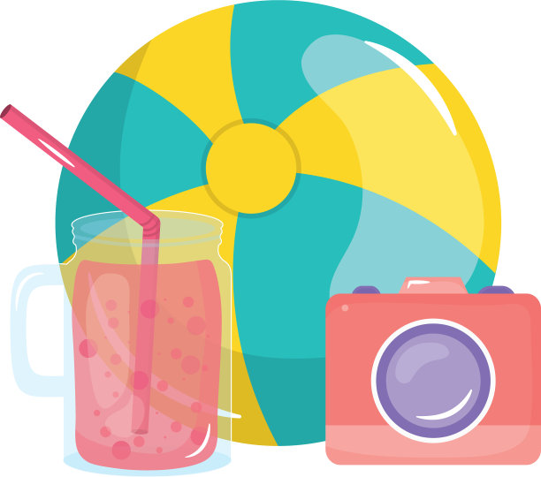 摄像用气球和果汁水果图片下载