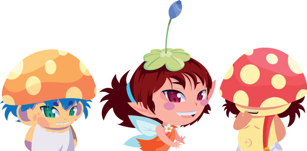 真菌精灵和魔法精灵角色图片下载