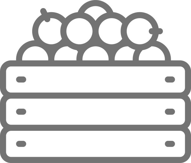 木箱装新鲜蔬菜，菜园收获图片下载