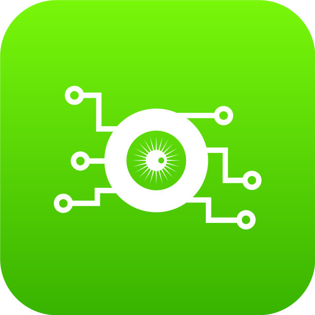 网眼符号图标数字绿色图片下载