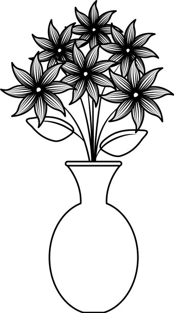 花瓶花卉图标图片下载