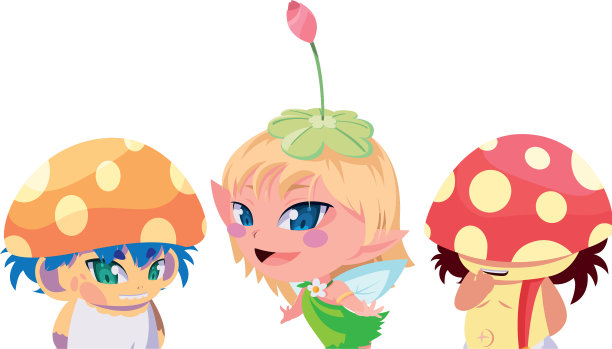 真菌精灵和魔法精灵角色图片下载