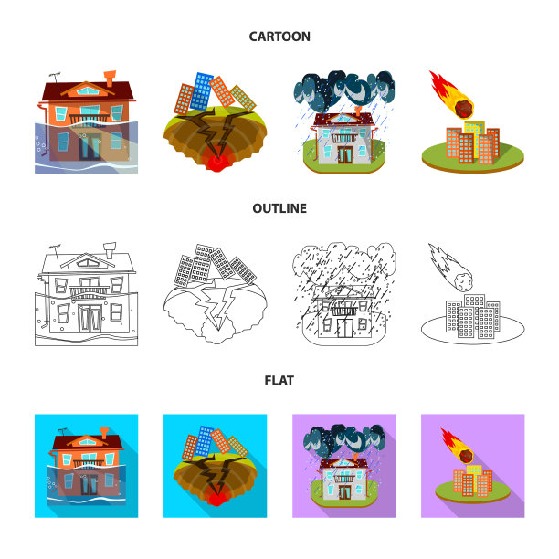 天气和遇险标志图片下载