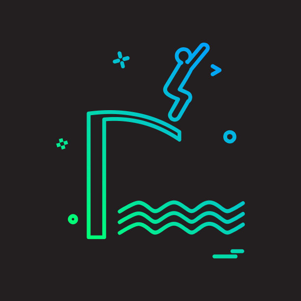 游泳图标设计图片下载