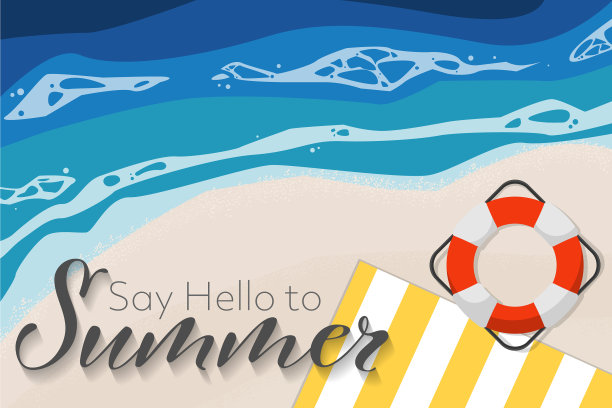 暑假横幅背景图片下载