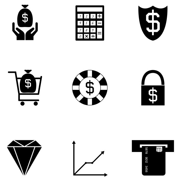 金钱图标集图片下载