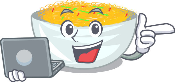 用笔记本电脑在平底锅里煎面条图片下载