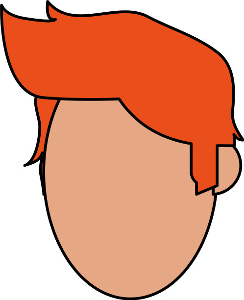 彩色图像卡通无脸正面观人与图片下载