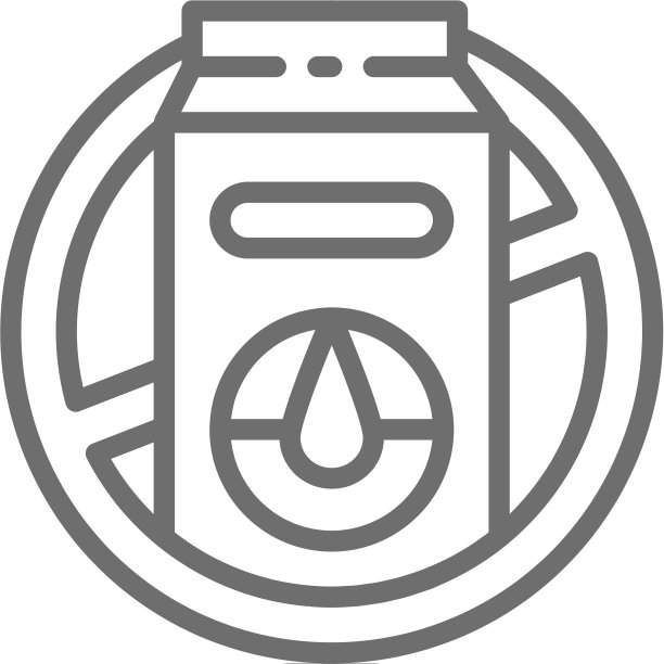 禁止用乳糖包装的牛奶标志图片下载