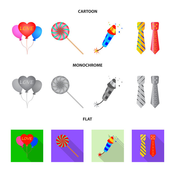 派对及生日标志设计图片下载