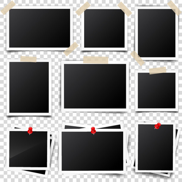 相片卡片、相框、胶片集复古图片下载