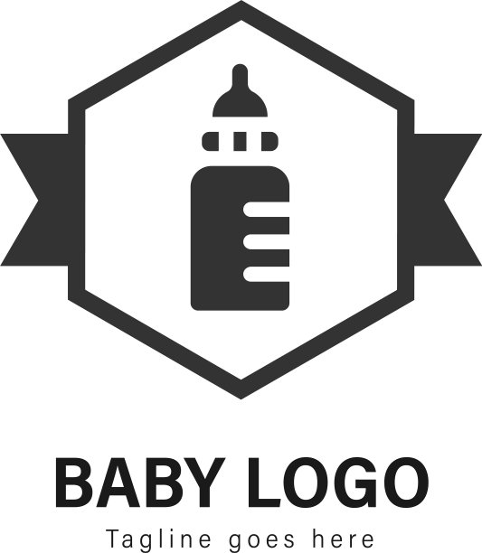 宝宝标志模板设计，宝宝标志具有现代感图片下载