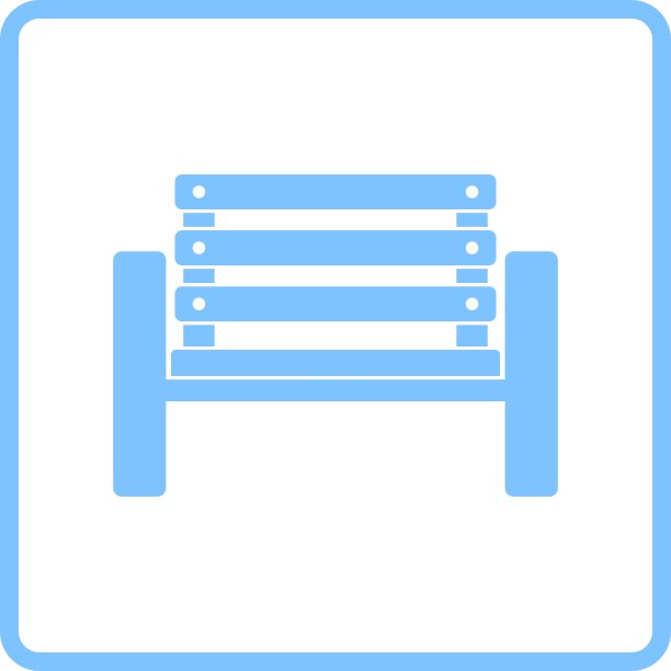 网球选手板凳图标图片下载