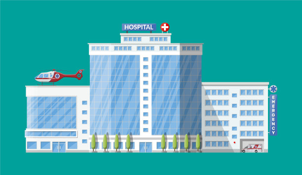 医院大楼医疗图标图片下载