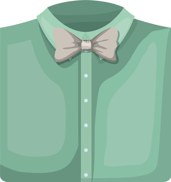 优雅的衬衫折叠与领结图片下载