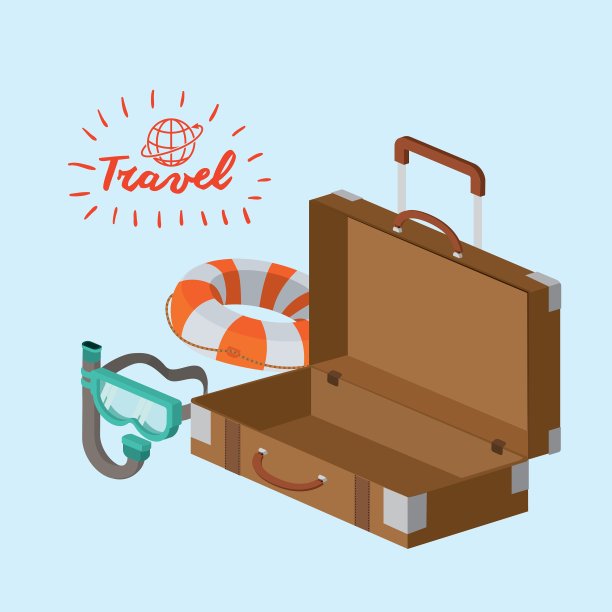 旅游相关图标形象图片下载