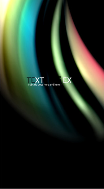 模糊颜色波线抽象背景图片下载