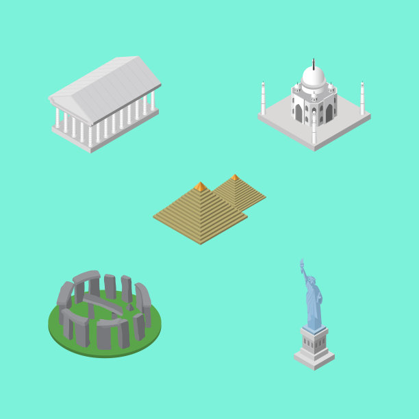 等距旅行集埃及，英国，印度图片下载