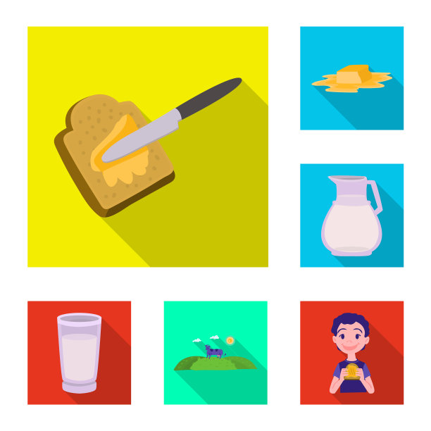 设计奶油和产品图标图片下载