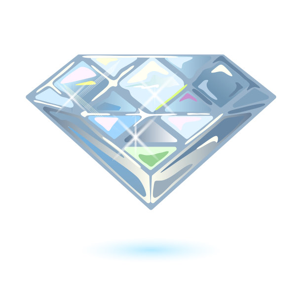 闪亮的切割钻石辉石或立方体图片下载