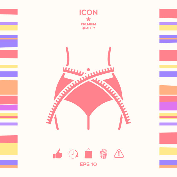 女性用卷尺量腰围节食减肥图片下载