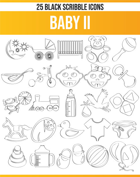 涂鸦黑色图标设置百图片下载