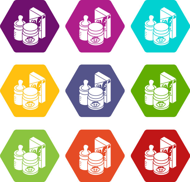 婴儿食品图标设置9图片下载