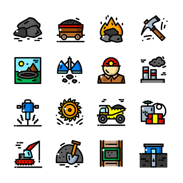 煤矿图标集图片下载