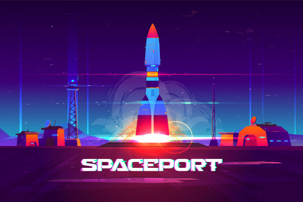 从太空港发射的火箭图片下载