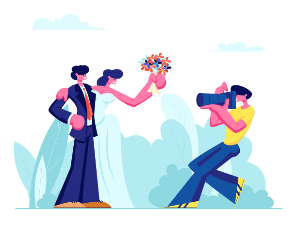 摄影师拍摄年轻夫妇的照片图片下载