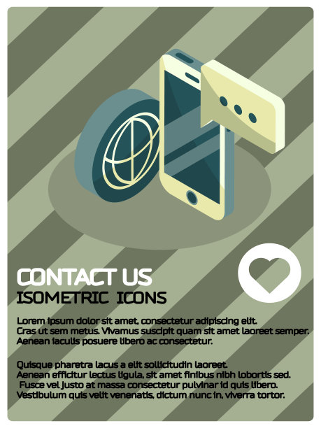 联系我们彩色等距海报图片下载