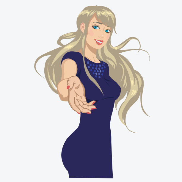 穿着晚礼服的漂亮女孩图片下载