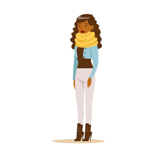 美丽的年轻非洲裔美国女人与卷曲图片下载