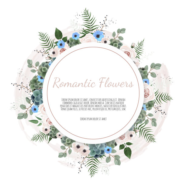 植物卡与野生叶春天点缀图片下载