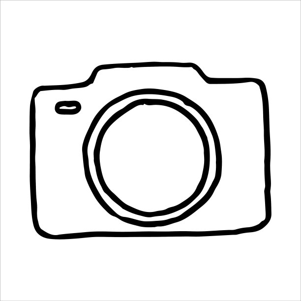 相机涂鸦图标图片下载