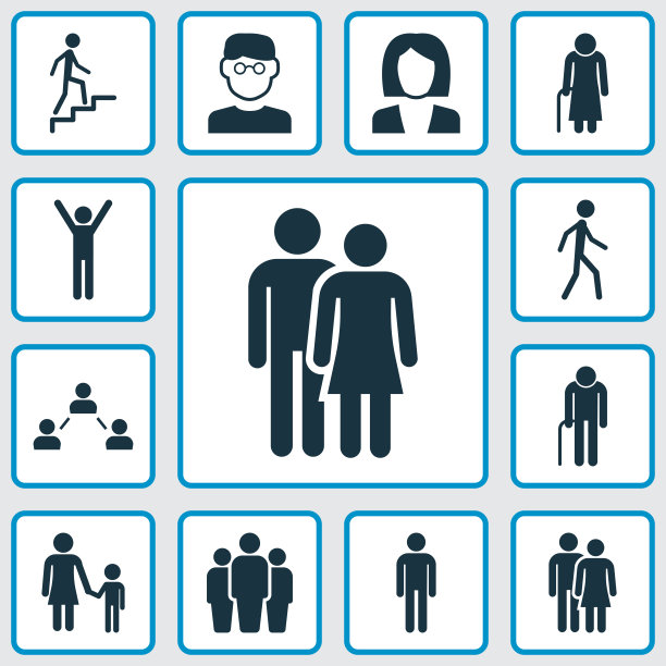 人的图标集阶梯绅士图片下载